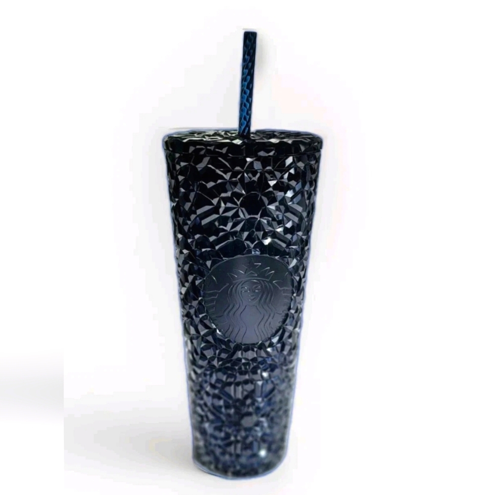 "SOLD," NWT Starbucks, Chiseled Gemstone Midnight Blue 24oz Plastic Tumbler 2025